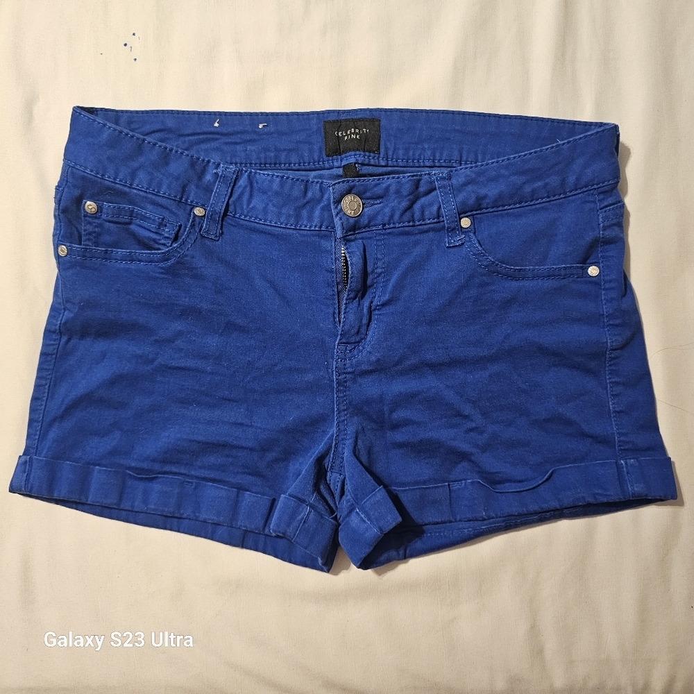 Women’s blue shorts. Size 9. Celebrity pink.
